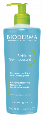 BIODERMA Sébium Gel moussant เจลล้างหน้าสูตรอ่อนโยน ผิวไม่แห้งตึง ขจัดสิ่งสกปรก ควบคุมความมัน