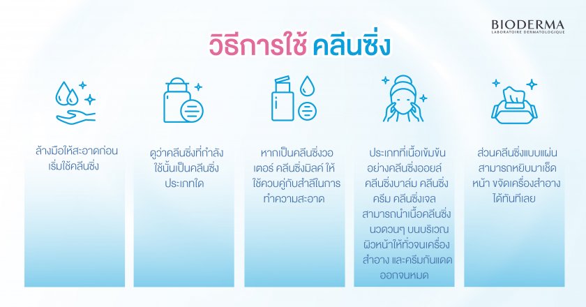 วิธีการใช้คลีนซิ่ง