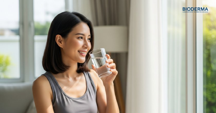 ดื่มน้ำให้เพียงพอในแต่ละวัน