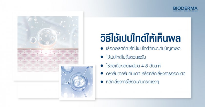 วิธีใช้เปปไทด์ให้เห็นผล