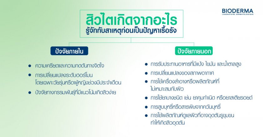 สิวไตเกิดจากอะไร รู้จักกับสาเหตุก่อนเป็นปัญหาเรื้อรัง