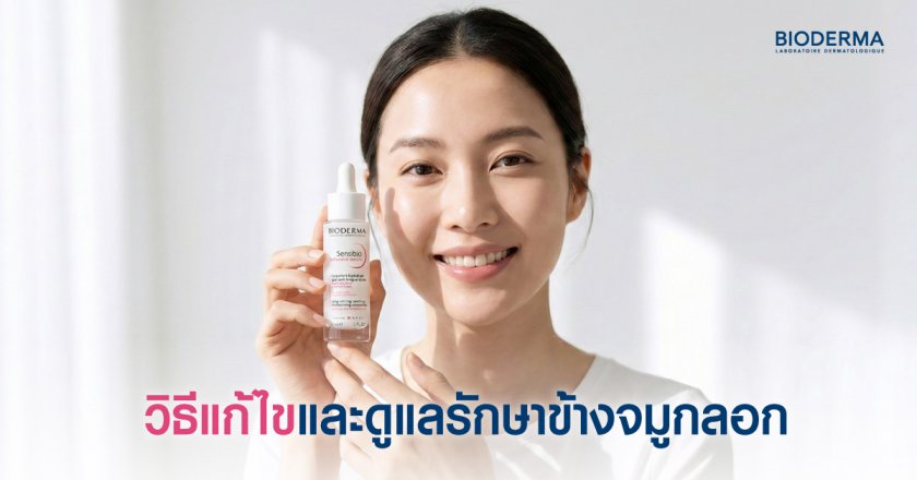 วิธีแก้ไขและดูแลรักษาข้างจมูกลอก